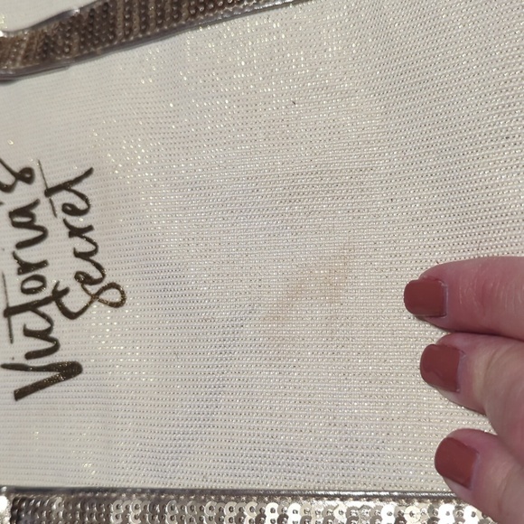 *NWT* Victoria's secret gold sequin sparkle tote bag - Picture 5 of 6